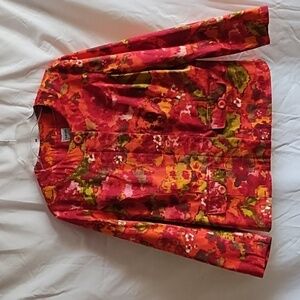 Chicos Button Front Jacket Size 2